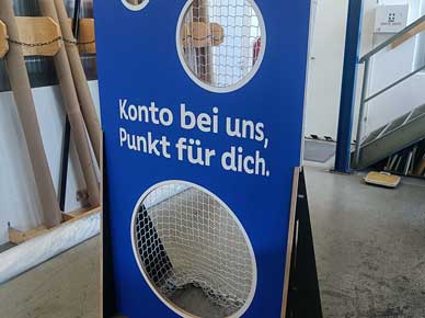 Kreative Sonderlösungen - Spielwand mit Fangnetz - Klapp- und zerlegbar